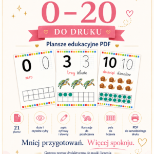 Cyfry do druku 1-20