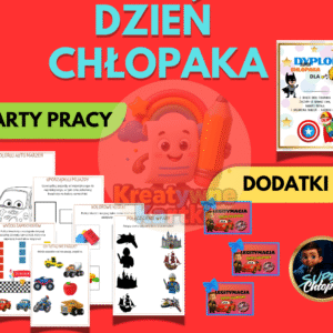 Pakiet na Dzień Chłopaka – karty pracy + dyplom, medal i legitymacja