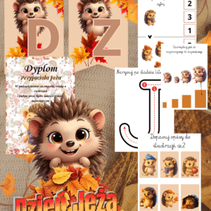Dzień Jeża – podgląd kart pracy (PDF)