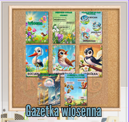 Gazetka wiosenna do przedszkola