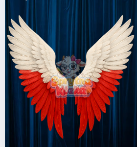 Skrzydła fotobudka patriotyczna dekoracja XXL 16 stron A4 do druku PDF napisy patriotyczne