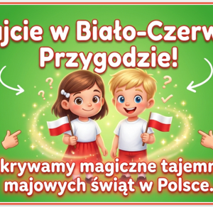 Prezentacja o symbolach narodowych Biało-Czerwona Przygoda 11 slajdów edukacja patriotyczna maj