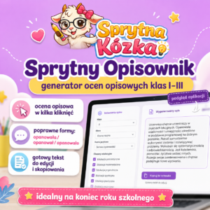 Sprytny Opisownik generator ocen opisowych dla klas 1–3
