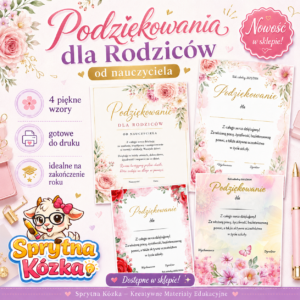 podziękowanie dla rodziców od nauczyciela.