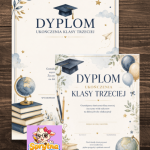 dyplom ukończenia klasy trzeciej