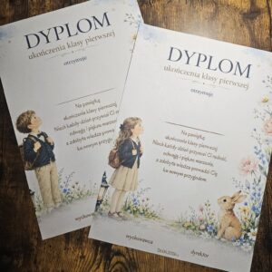 dyplomy ukończenia klasy pierwszej