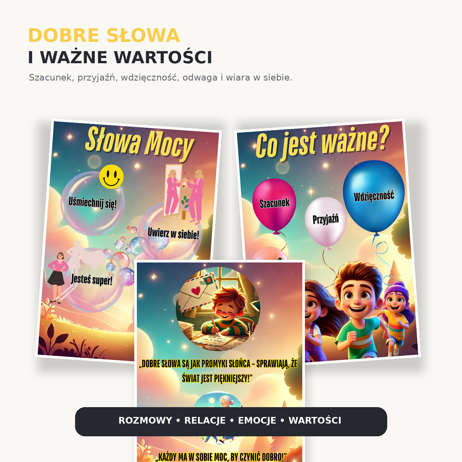 Gazetka motywacyjna do przedszkola – dobre słowa i ważne wartości