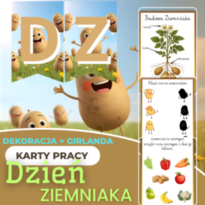 Dzień Ziemniaka materiały do druku – scenariusz, karty pracy, dyplom i dekoracje